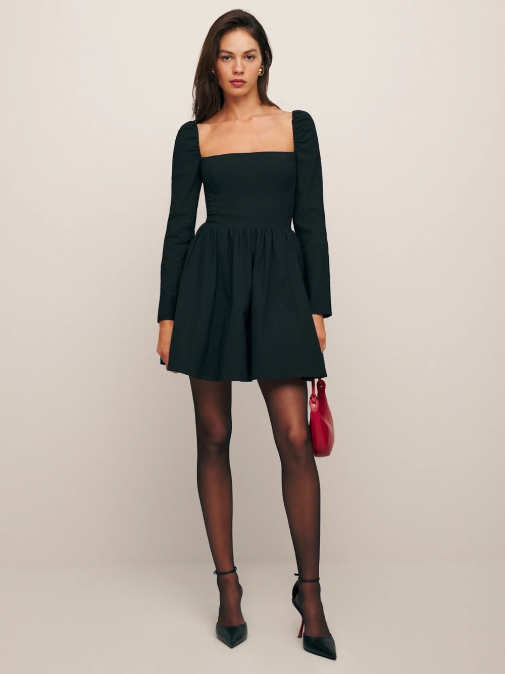 Reformation Parmida Dress Black - Size 6